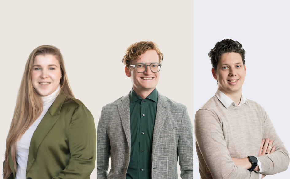 Het team van MIX architectuur, betrokken bij dit project: Hilde van de Pol, Silvester Klomp en Rick van de Lagemaat